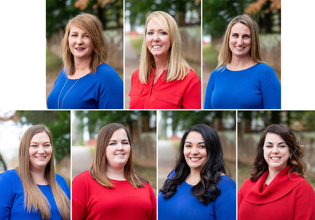 headshot collage of mortgage department consisting of 7 women