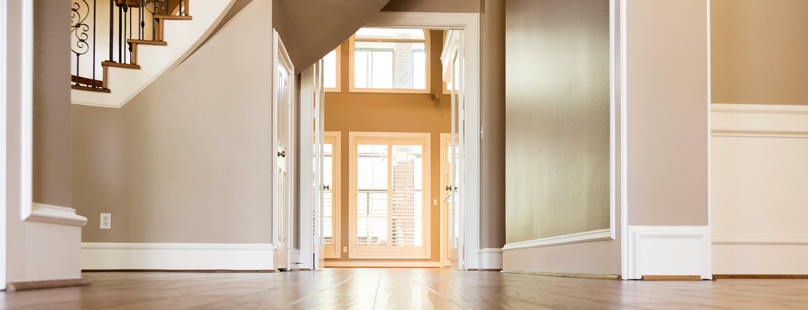 Empty house entry.